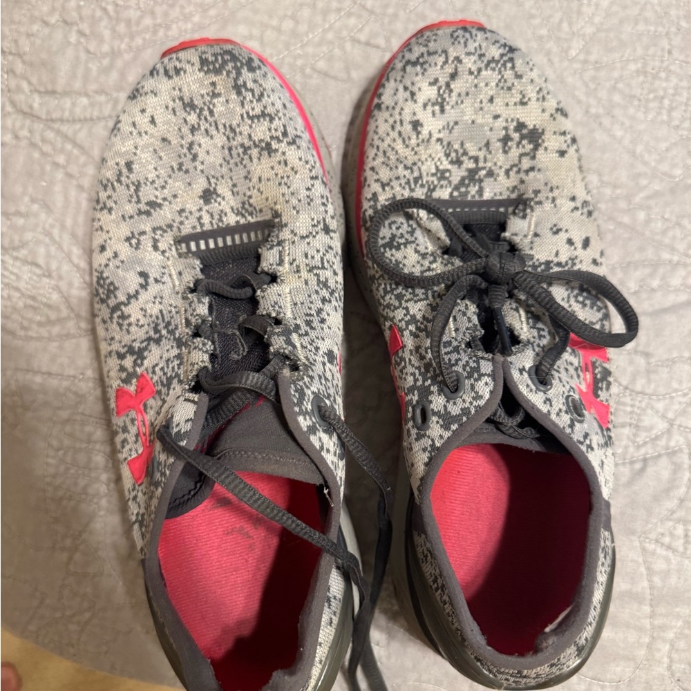 Under Armour Black and Pink Speckled Sneakers